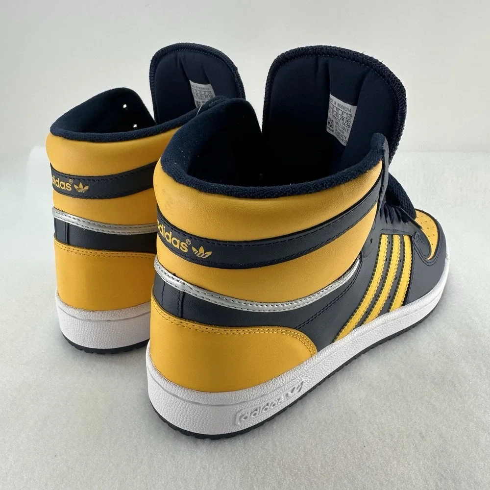 adidas Top Ten RB FV4926 Men's Size 11 Navy Yellow High Top Sneakers New